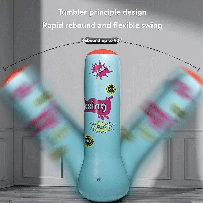 Colonne de boxe gonflable pour enfants