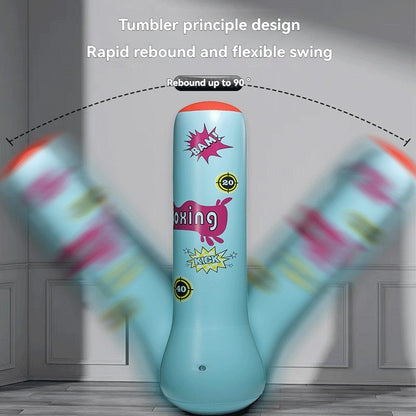 Colonne de boxe gonflable pour enfants