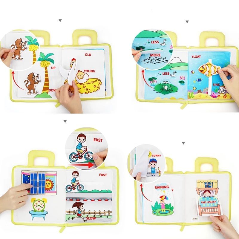 Livre d'apprentissage portable Montessori