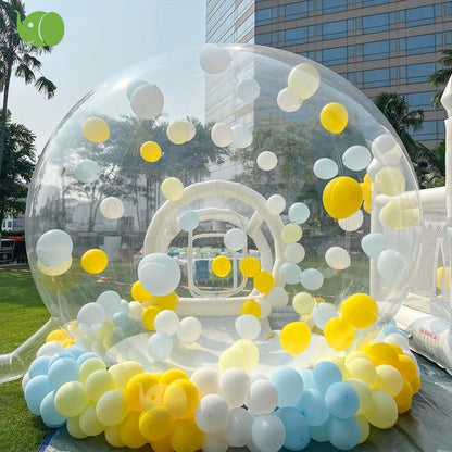 Outdoor inflatable bubble house