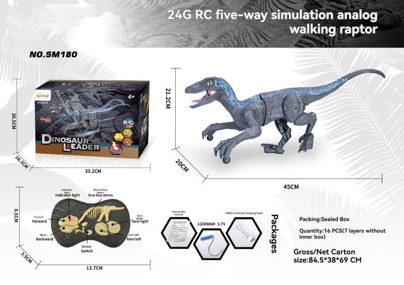 Mini Remote Control Dinosaur Simulation Toy