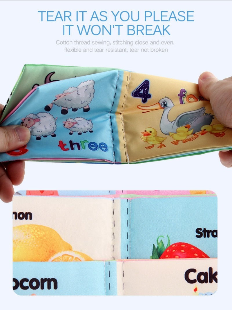 Livre en tissu pour bébé d'éducation précoce