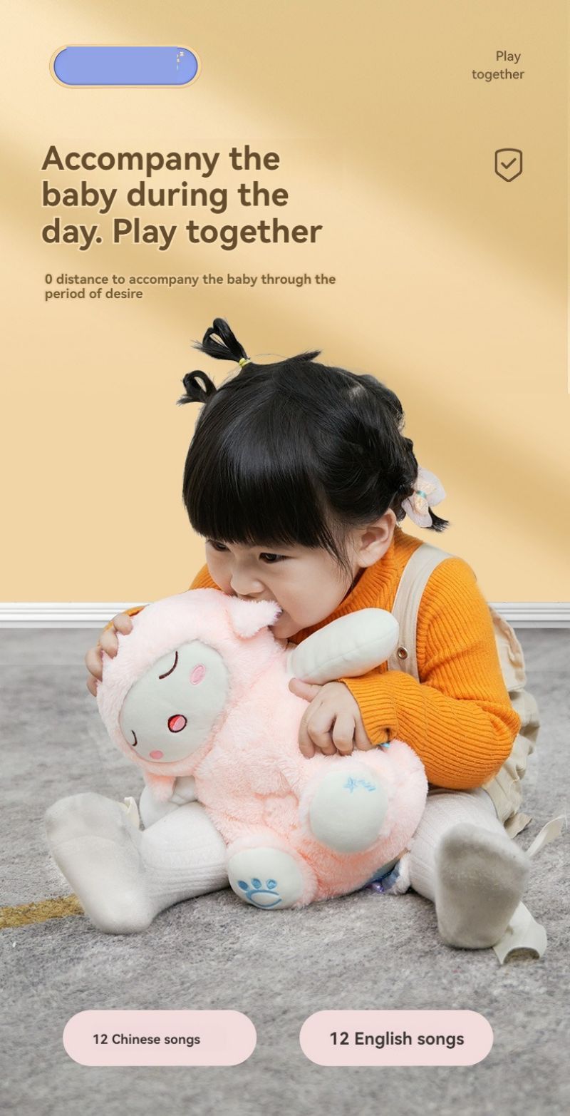 Poupée en peluche bébé Dudu, petit agneau, Cloak Man