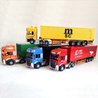 Modèle de camion porte-conteneurs en jouet