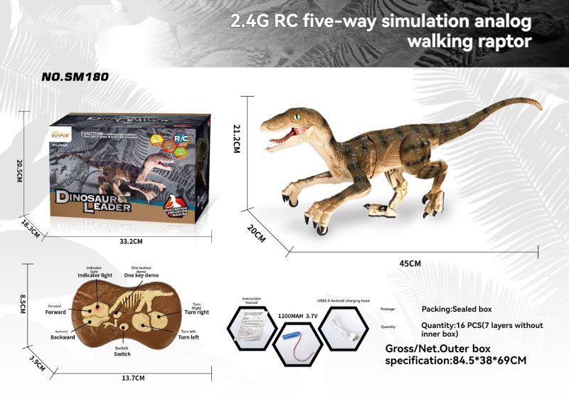 Mini Remote Control Dinosaur Simulation Toy
