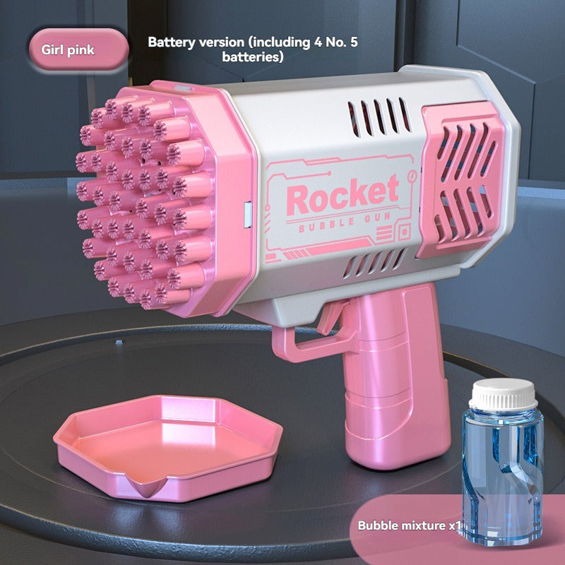 Electric bubble machine