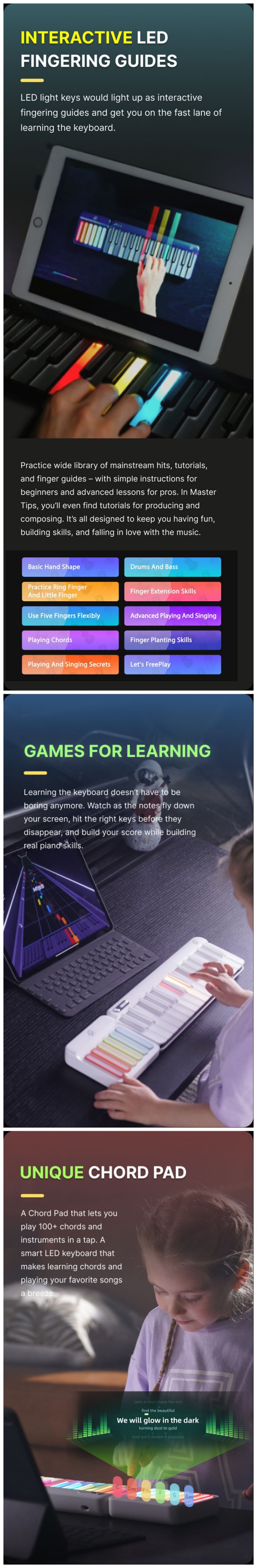 Piano portable intelligent