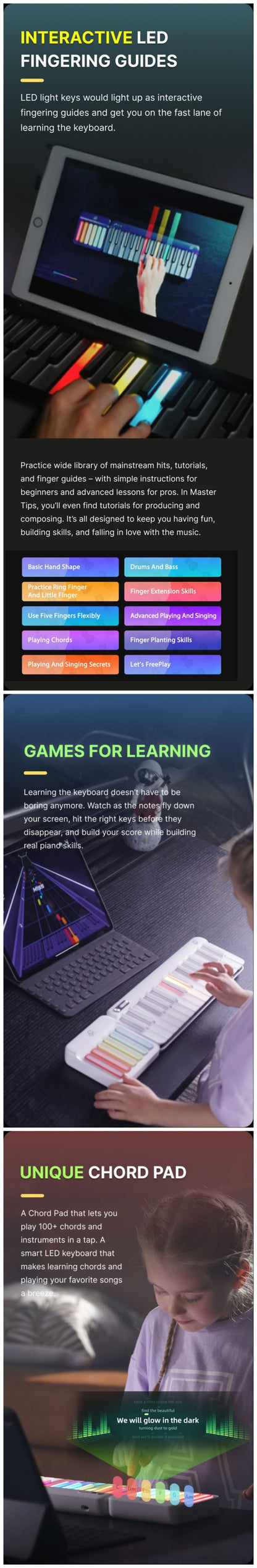 Piano portable intelligent