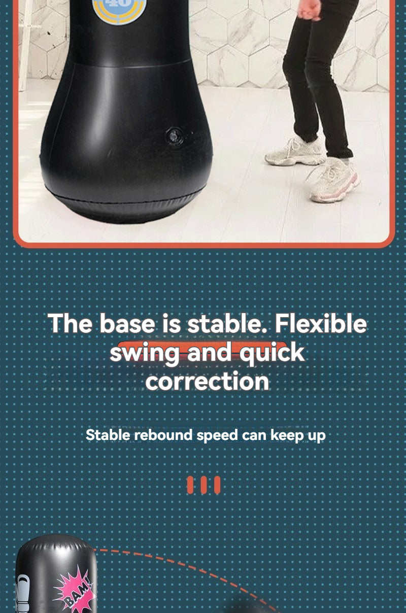 Colonne de boxe gonflable pour enfants