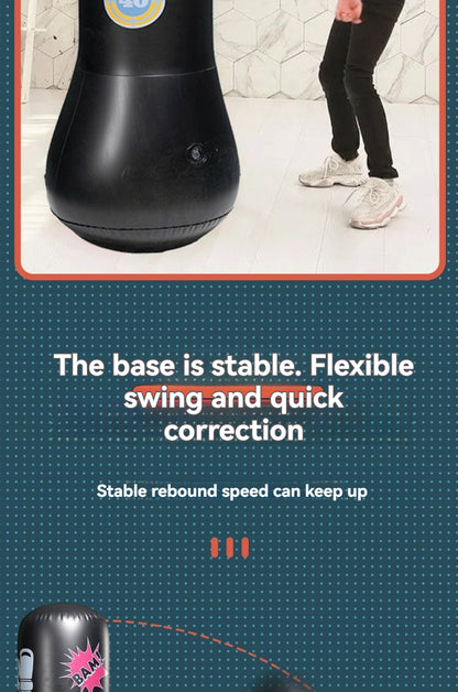 Colonne de boxe gonflable pour enfants