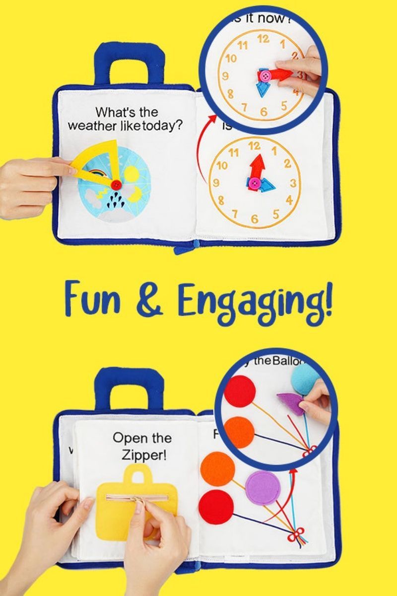 Livre d'apprentissage portable Montessori