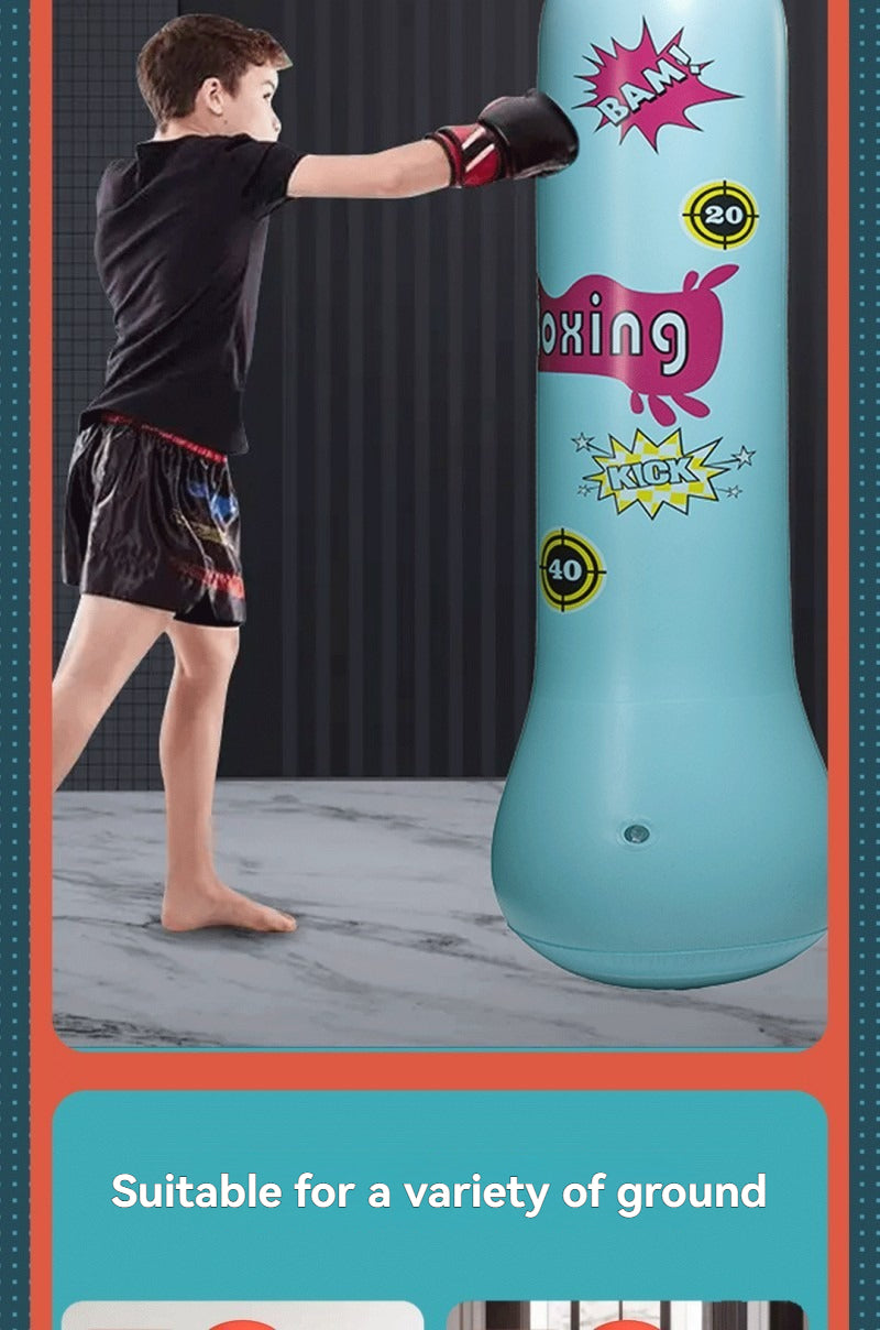 Colonne de boxe gonflable pour enfants