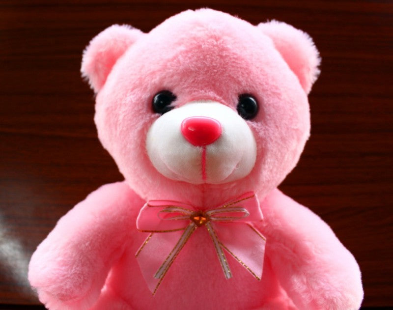 Ours en peluche lumineux coloré