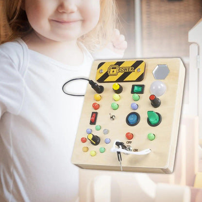 Jouet en bois éducatif avec lumières LED pour enfants 4-6 ans