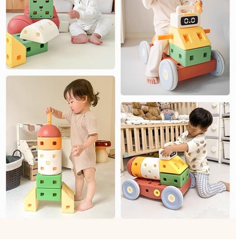 Building block car toy