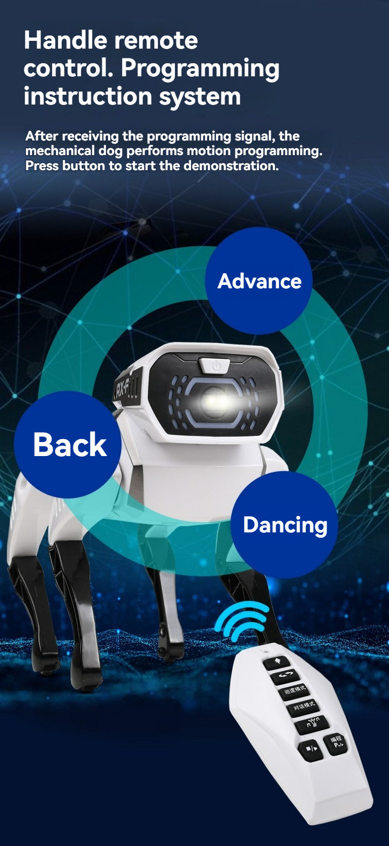 Chien robot de simulation