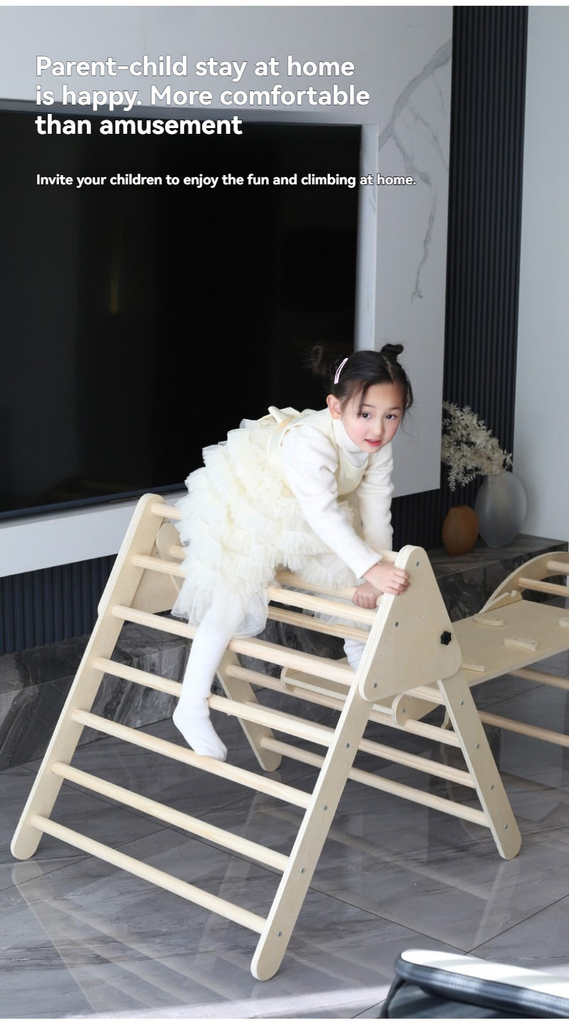 Structure d'escalade en bois pour enfants