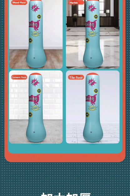 Colonne de boxe gonflable pour enfants