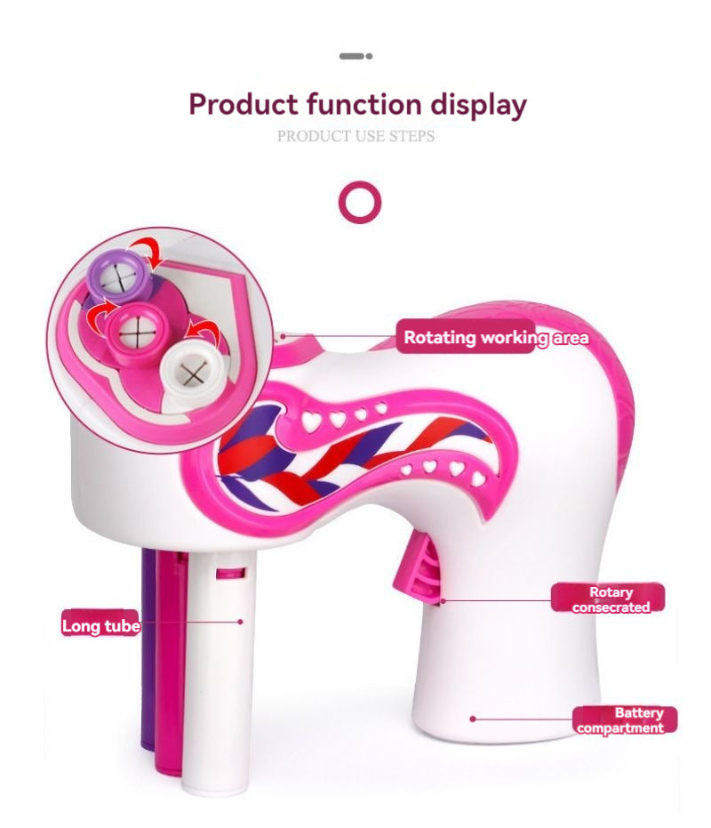 Jouets familiaux pour enfants avec cheveux attachés