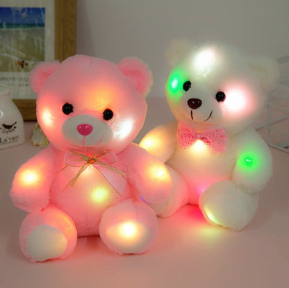 Ours en peluche lumineux coloré