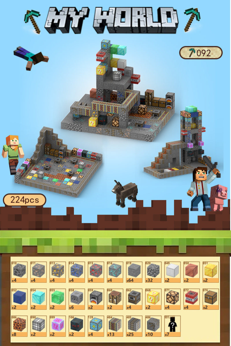 Blocs magnétiques transfrontalier mon monde (Minecraft)