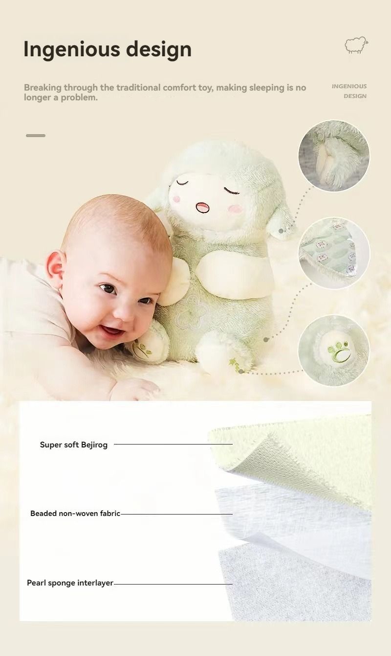 Poupée en peluche bébé Dudu, petit agneau, Cloak Man