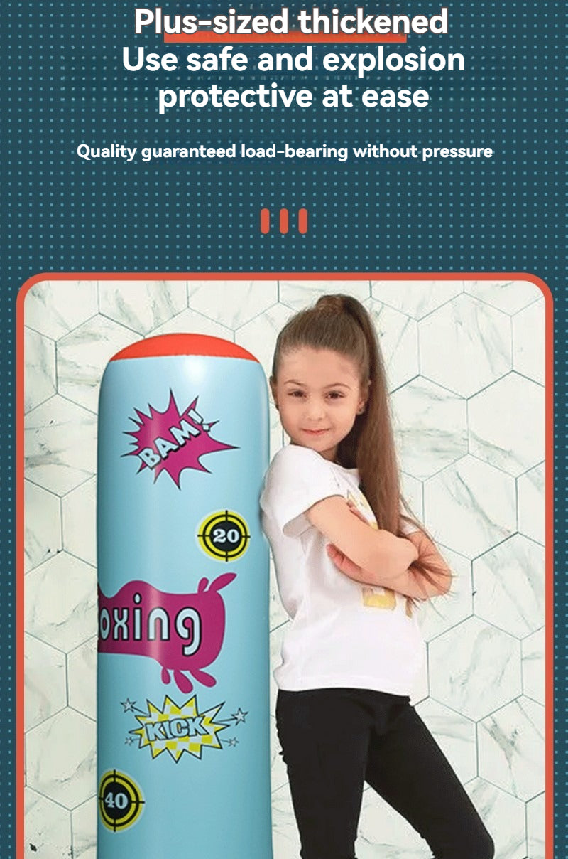 Colonne de boxe gonflable pour enfants