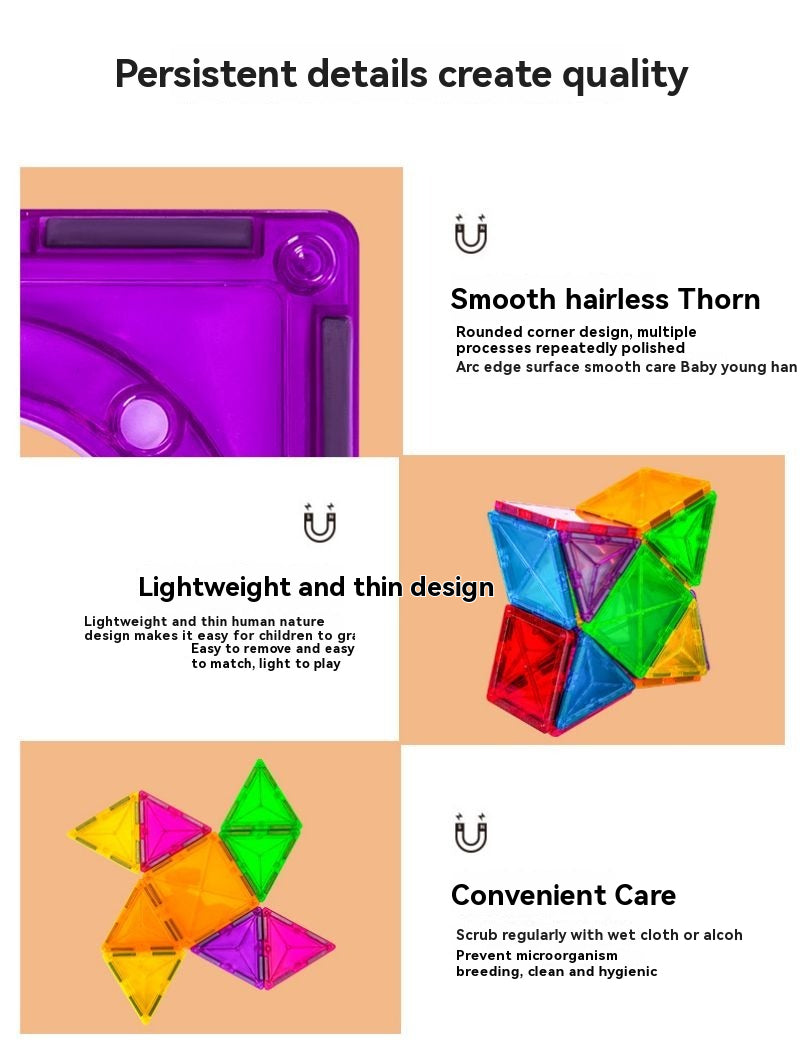 Combination of assembled building blocks