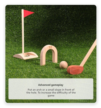 Jouet de golf d'intérieur en bois