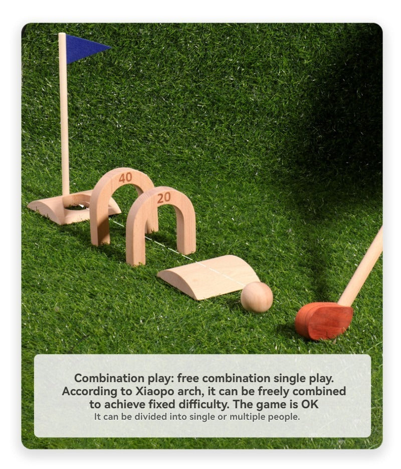 Jouet de golf d'intérieur en bois