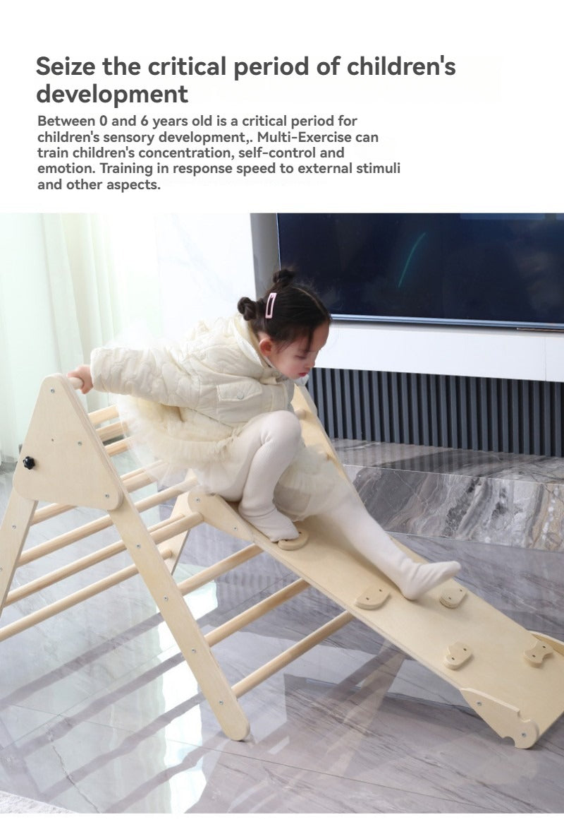 Structure d'escalade en bois pour enfants