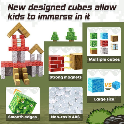 Magnetic Building Blocks: Minecraft Edition