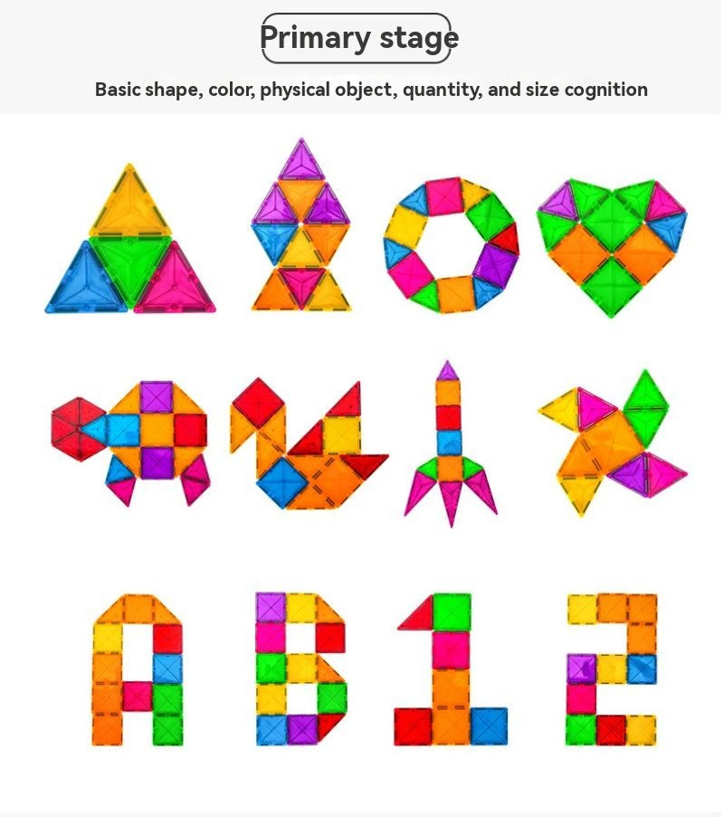 Combination of assembled building blocks