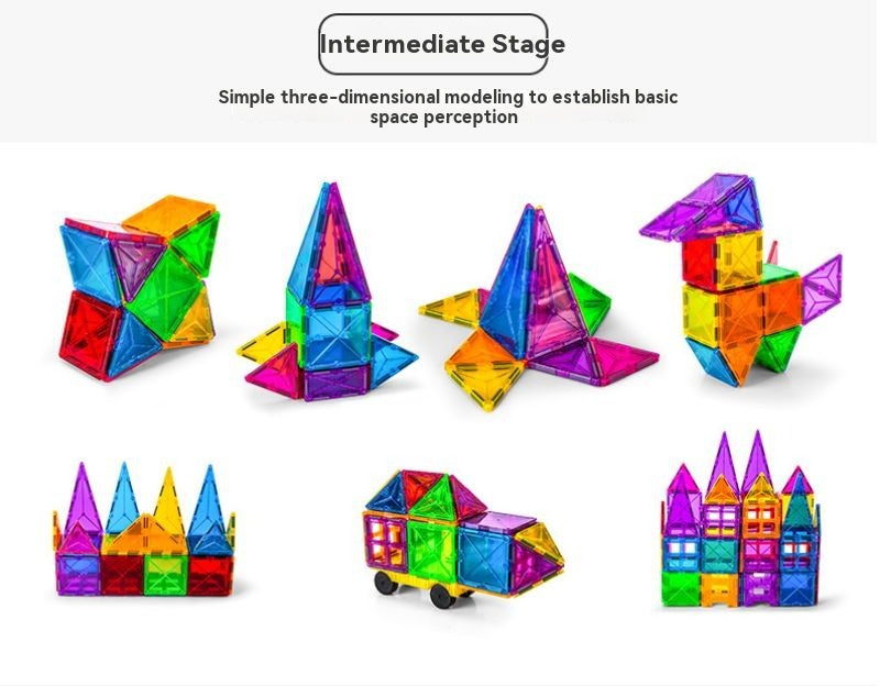 Combination of assembled building blocks