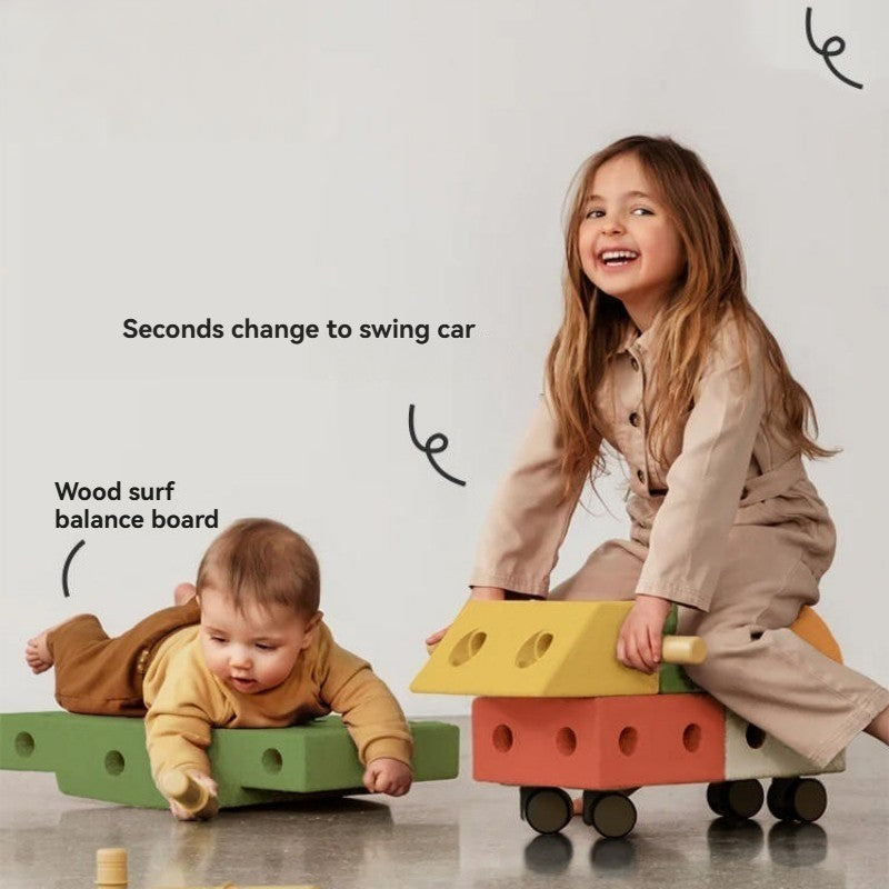 Building block car toy