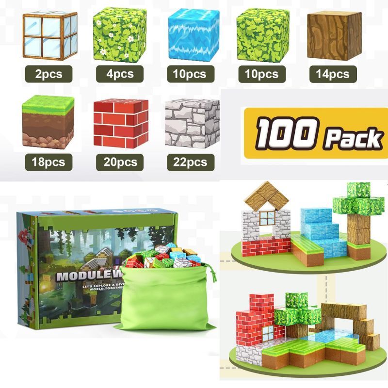 Blocs magnétiques transfrontalier mon monde (Minecraft)