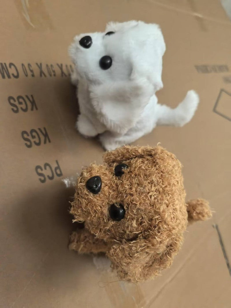 chien robot en peluche