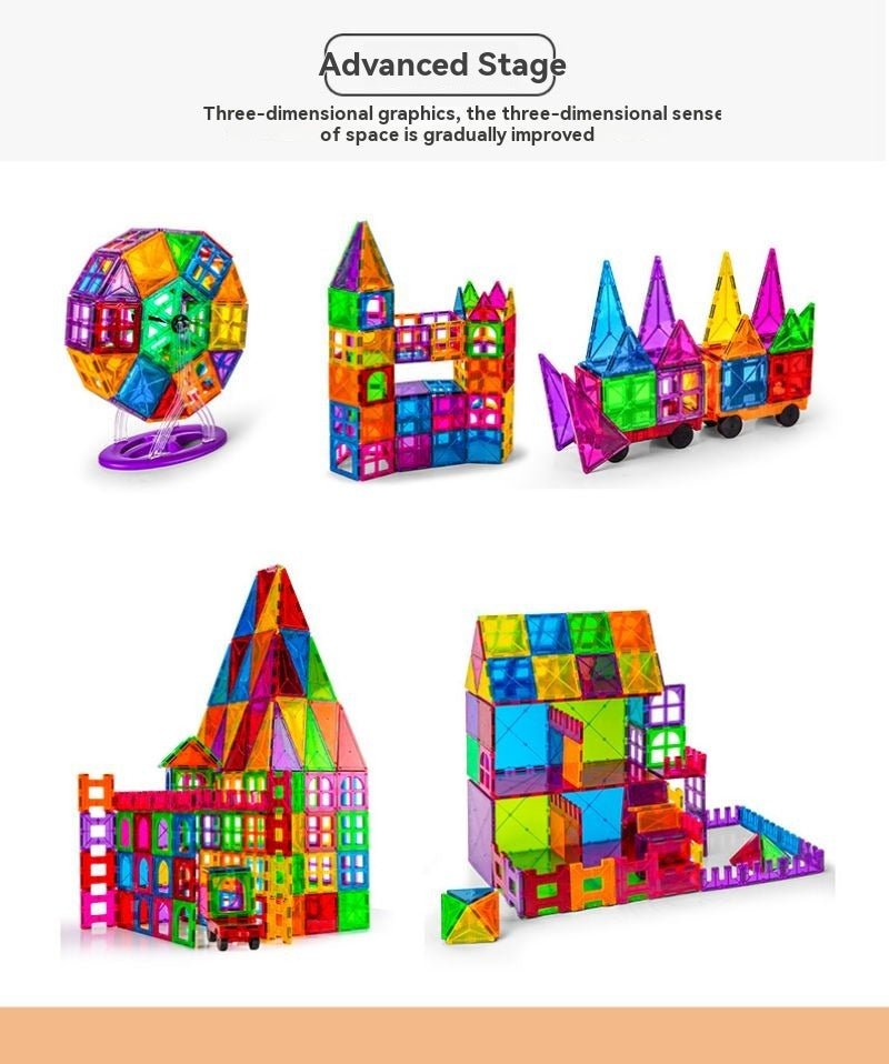 Combination of assembled building blocks