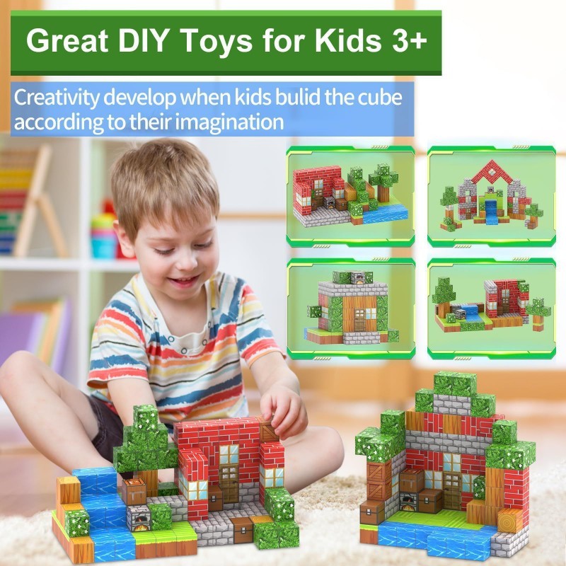 Magnetic Building Blocks: Minecraft Edition