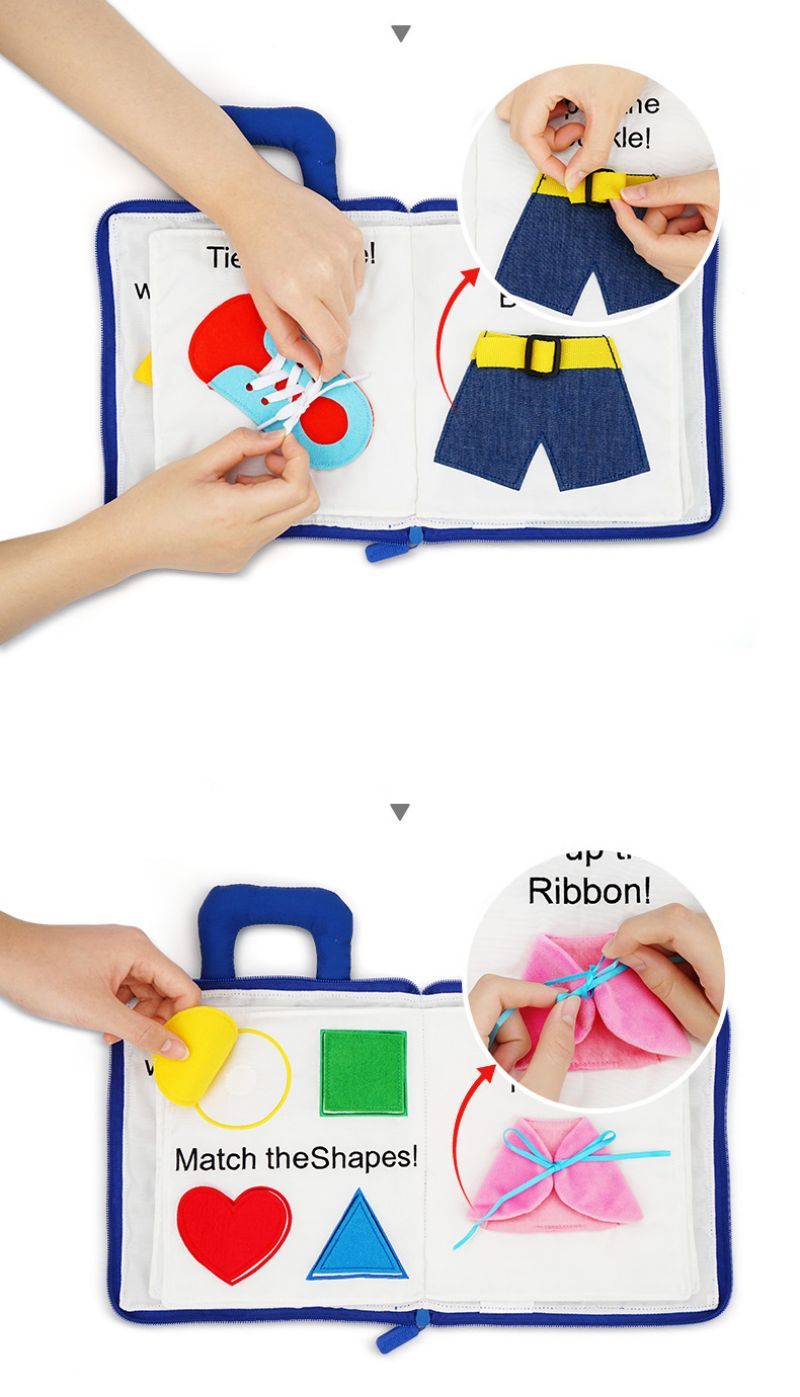 Livre d'apprentissage portable Montessori