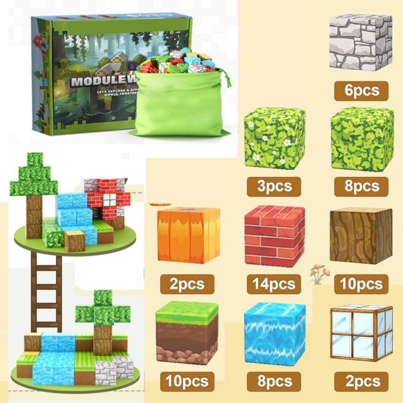Blocs magnétiques transfrontalier mon monde (Minecraft)