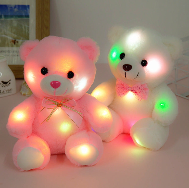Ours en peluche lumineux coloré
