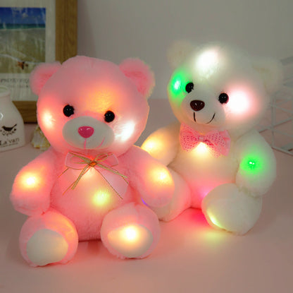 Ours en peluche lumineux coloré