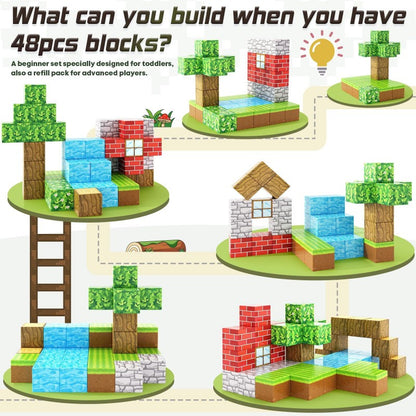 Blocs de construction Mini World Édition magnétique