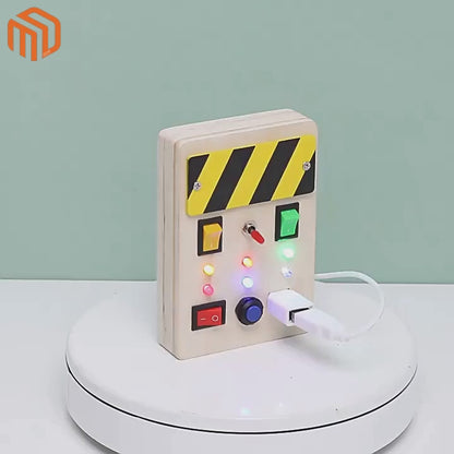 Jouet en bois éducatif avec lumières LED pour enfants 4-6 ans