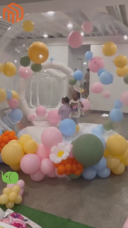 Outdoor inflatable bubble house